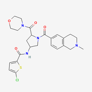 2-Thiophenecarboxamide, 5-chloro-N-[(3R,5S)-5-(4-morpholinylcarbonyl)-1-[(1,2,3,4-tetrahydro-2-methyl-6-isoquinolinyl)carbonyl]-3-pyrrolidinyl]-
