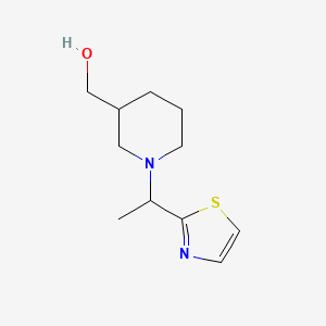 (1-(1-(Thiazol-2-yl)ethyl)piperidin-3-yl)methanol
