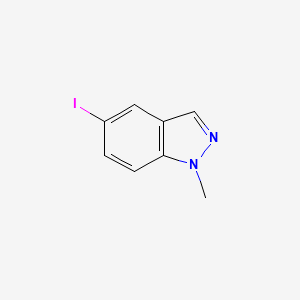 molecular formula C8H7IN2 B3026717 5-碘-1-甲基-1H-吲唑 CAS No. 1072433-59-0