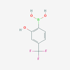 molecular formula C7H6BF3O3 B3026721 (2-羟基-4-(三氟甲基)苯基)硼酸 CAS No. 1072951-50-8