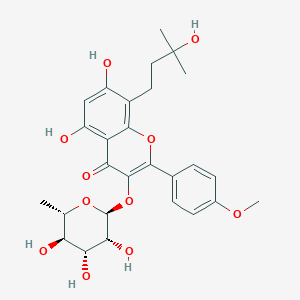 molecular formula C27H32O11 B3026729 异黄素 3-O-鼠李糖苷 CAS No. 108195-76-2