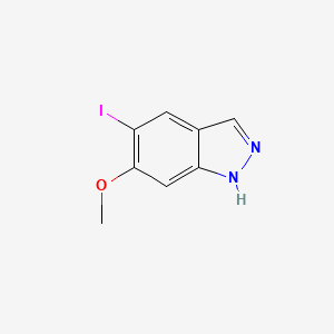 molecular formula C8H7IN2O B3026731 5-碘-6-甲氧基-1H-吲唑 CAS No. 1082041-59-5