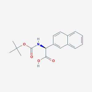 molecular formula C17H19NO4 B3026734 (2S)-2-[(Tert-butoxy)carbonylamino]-2-(2-naphthyl)acetic acid CAS No. 1082750-59-1