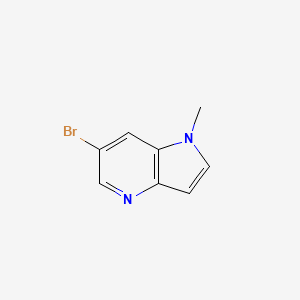 molecular formula C8H7BrN2 B3026738 6-Bromo-1-methyl-1H-pyrrolo[3,2-b]pyridine CAS No. 1086064-46-1