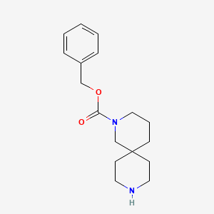 molecular formula C17H24N2O2 B3026741 Benzyl 2,9-diazaspiro[5.5]undecane-2-carboxylate CAS No. 1086394-61-7