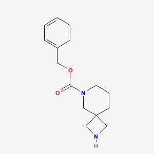 molecular formula C15H20N2O2 B3026742 Benzyl 2,6-diazaspiro[3.5]nonane-6-carboxylate CAS No. 1086394-81-1