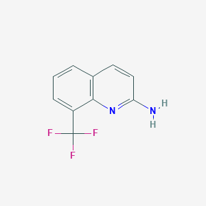molecular formula C10H7F3N2 B3026746 8-(Trifluoromethyl)quinolin-2-amine CAS No. 1092304-80-7