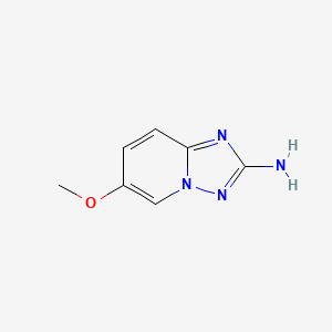 B3026751 6-Methoxy-[1,2,4]triazolo[1,5-a]pyridin-2-amine CAS No. 1092394-15-4