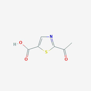 molecular formula C6H5NO3S B3026764 2-Acetylthiazole-5-carboxylic acid CAS No. 1095824-76-2