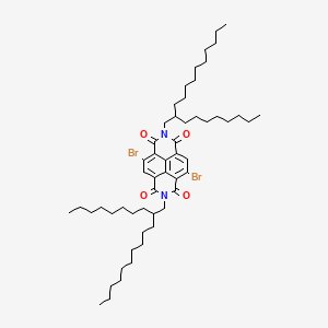 molecular formula C54H84Br2N2O4 B3026766 4,9-Dibromo-2,7-bis(2-octyldodecyl)benzo[lmn][3,8]phenanthroline-1,3,6,8(2H,7H)-tetraone CAS No. 1100243-35-3