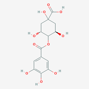 molecular formula C14H16O10 B3026767 4-O-没食子酰奎尼酸 CAS No. 110170-37-1