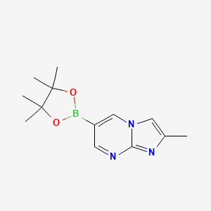 molecular formula C13H18BN3O2 B3026779 2-甲基-6-(4,4,5,5-四甲基-1,3,2-二氧恶硼烷-2-基)咪唑并[1,2-a]嘧啶 CAS No. 1111638-06-2