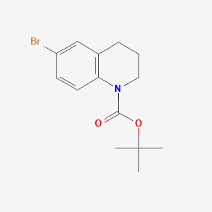 molecular formula C14H18BrNO2 B3026794 tert-Butyl 6-bromo-3,4-dihydroquinoline-1(2H)-carboxylate CAS No. 1123169-45-8
