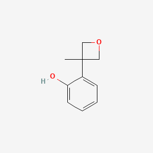 molecular formula C10H12O2 B3026795 2-(3-甲基氧杂环丁烷-3-基)苯酚 CAS No. 1123786-84-4