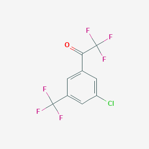 molecular formula C9H3ClF6O B3026801 1-(3-氯-5-(三氟甲基)苯基)-2,2,2-三氟乙酮 CAS No. 1125812-58-9