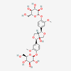 molecular formula C32H42O17 B3026805 8-羟基松脂酚二葡萄糖苷 CAS No. 112747-99-6