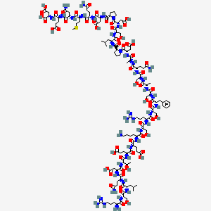 molecular formula C136H215N41O58S B3026814 三氟乙酸盐（人）GRPP CAS No. 1132745-52-8