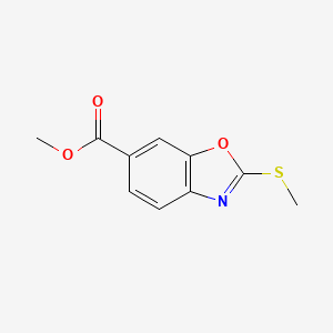 molecular formula C10H9NO3S B3026863 Methyl 2-(methylthio)benzo[d]oxazole-6-carboxylate CAS No. 1160490-11-8