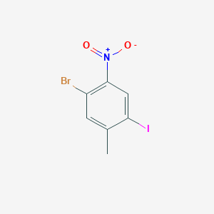 molecular formula C7H5BrINO2 B3026864 1-Bromo-4-iodo-5-methyl-2-nitrobenzene CAS No. 1160573-63-6