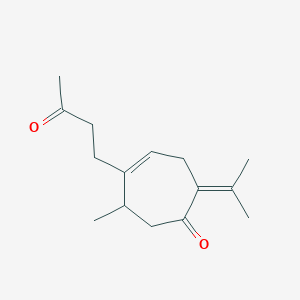 molecular formula C15H22O2 B3026872 Curcumadione CAS No. 116425-36-6