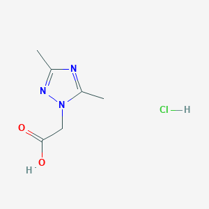 2-(3,5-dimethyl-1H-1,2,4-triazol-1-yl)acetic acid hydrochloride