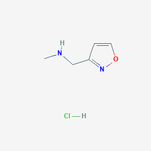 molecular formula C5H9ClN2O B3026918 Isoxazol-3-ylmethyl-methyl-amine hydrochloride CAS No. 1187927-38-3