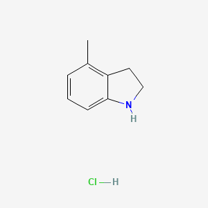 molecular formula C9H12ClN B3026920 4-Methylindoline hydrochloride CAS No. 1187928-38-6