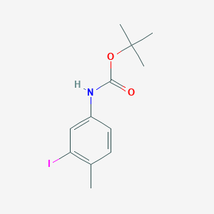 molecular formula C12H16INO2 B3026921 (3-Iodo-4-methyl-phenyl)-carbamic acid tert-butyl ester CAS No. 1187928-57-9