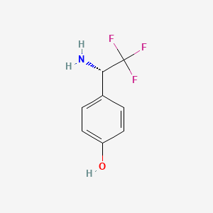 (S)-4-(1-Amino-2,2,2-trifluoro-ethyl)-phenol