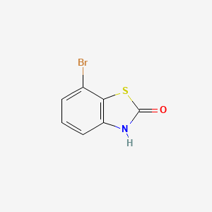 molecular formula C7H4BrNOS B3026927 7-溴苯并[d]噻唑-2(3H)-酮 CAS No. 1188047-07-5