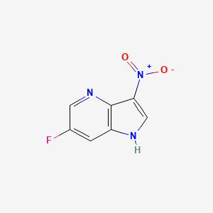 6-fluoro-3-nitro-1H-pyrrolo[3,2-b]pyridine