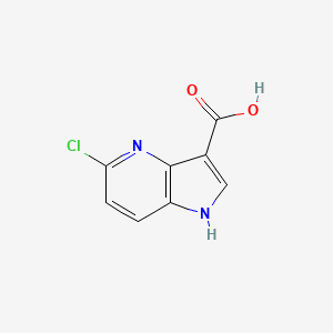 molecular formula C8H5ClN2O2 B3026944 5-氯-1H-吡咯并[3,2-b]吡啶-3-羧酸 CAS No. 1190321-93-7