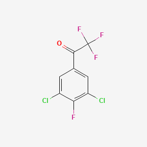 molecular formula C8H2Cl2F4O B3026947 1-(3,5-Dichloro-4-fluorophenyl)-2,2,2-trifluoroethanone CAS No. 1190865-44-1