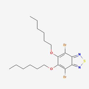 molecular formula C18H26Br2N2O2S B3026948 4,7-Dibromo-5,6-bis(hexyloxy)benzo[c][1,2,5]thiadiazole CAS No. 1190978-94-9