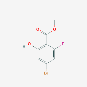 molecular formula C8H6BrFO3 B3026951 Methyl 4-bromo-2-fluoro-6-hydroxybenzoate CAS No. 1193162-18-3