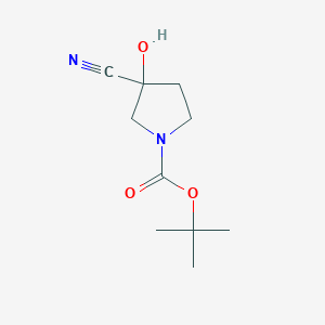 Tert-butyl 3-cyano-3-hydroxypyrrolidine-1-carboxylate