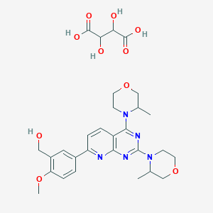 molecular formula C29H37N5O10 B3026983 AZD8055 D(-)-Tartaric Acid CAS No. 1201799-04-3