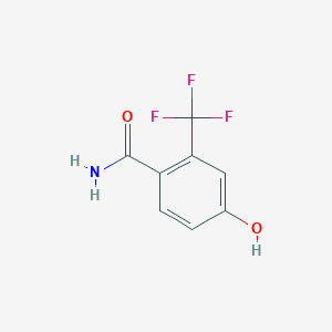 molecular formula C8H6F3NO2 B3027002 4-羟基-2-(三氟甲基)苯甲酰胺 CAS No. 1208077-88-6