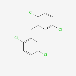 Benzene, 1,4-dichloro-2-((2,5-dichlorophenyl)methyl)-5-methyl-