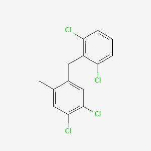 Benzene, 1,2-dichloro-4-((2,6-dichlorophenyl)methyl)-5-methyl-