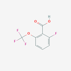 molecular formula C8H4F4O3 B3027015 2-氟-6-(三氟甲氧基)苯甲酸 CAS No. 1211530-22-1