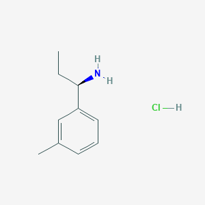 molecular formula C10H16ClN B3027019 (R)-1-(m-Tolyl)propan-1-amine hydrochloride CAS No. 1212925-87-5