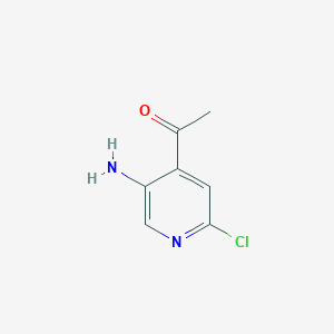 1-(5-Amino-2-chloropyridin-4-YL)ethanone