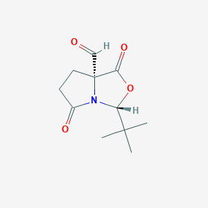 3-(1,1-diMethylethyl)dihydro-1,5-dioxo-(3R,7aR)-1H,3H-Pyrrolo[1,2-c]oxazole-7a(5H)-carboxaldehyde