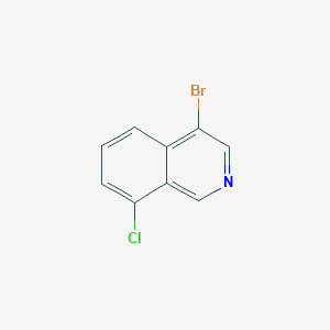 molecular formula C9H5BrClN B3027029 4-溴-8-氯异喹啉 CAS No. 1215767-86-4