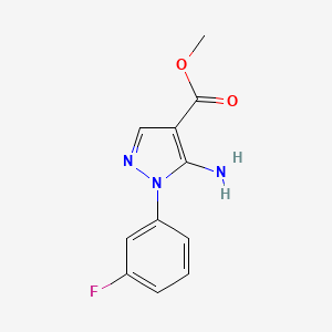 molecular formula C11H10FN3O2 B3027032 5-氨基-1-(3-氟苯基)-1H-吡唑-4-羧酸甲酯 CAS No. 121716-18-5