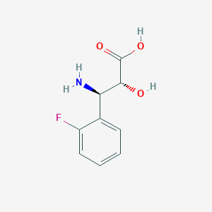 molecular formula C9H10FNO3 B3027035 (2R,3R)-3-Amino-3-(2-fluorophenyl)-2-hydroxypropanoic acid CAS No. 1217770-09-6