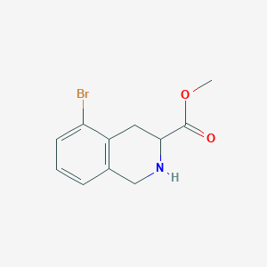 molecular formula C11H12BrNO2 B3027037 Methyl 5-bromo-1,2,3,4-tetrahydroisoquinoline-3-carboxylate CAS No. 1219170-24-7