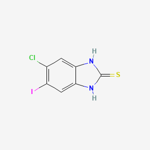 molecular formula C7H4ClIN2S B3027039 5-Chloro-6-iodo-1H-benzo[d]imidazole-2(3H)-thione CAS No. 1219741-21-5