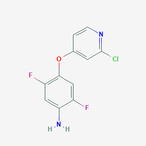 Benzenamine, 4-[(2-chloro-4-pyridinyl)oxy]-2,5-difluoro-